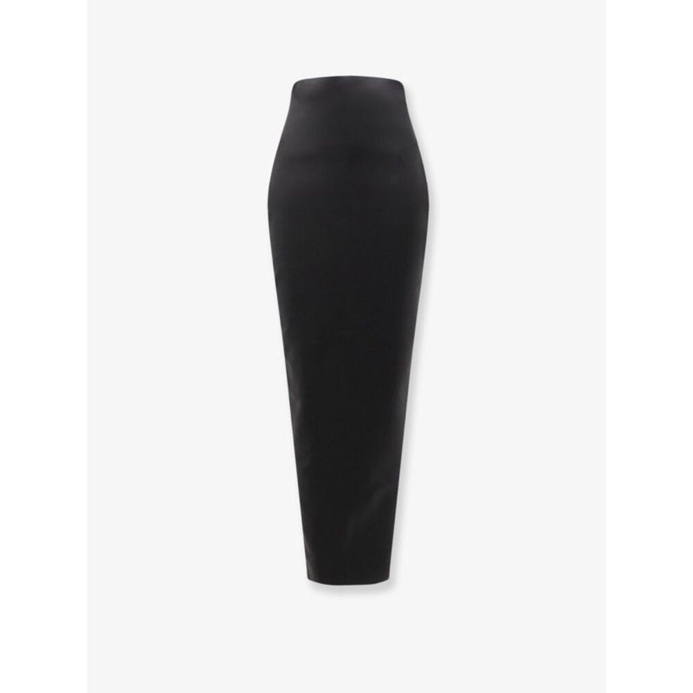 Rick Owens Women Dirt Pillar Long Stretch Wool Blend Skirt